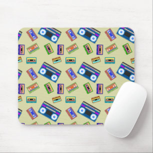 Cassette Tapes Vintage Lover Retro Old Records Mouse Mat