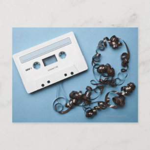 Cassette with Tangled Tape Postcard