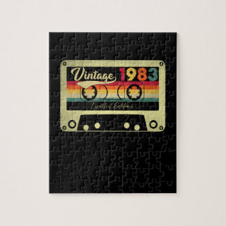 Cassettes Vintage 1983 Limited Edition Retro 1983 Jigsaw Puzzle