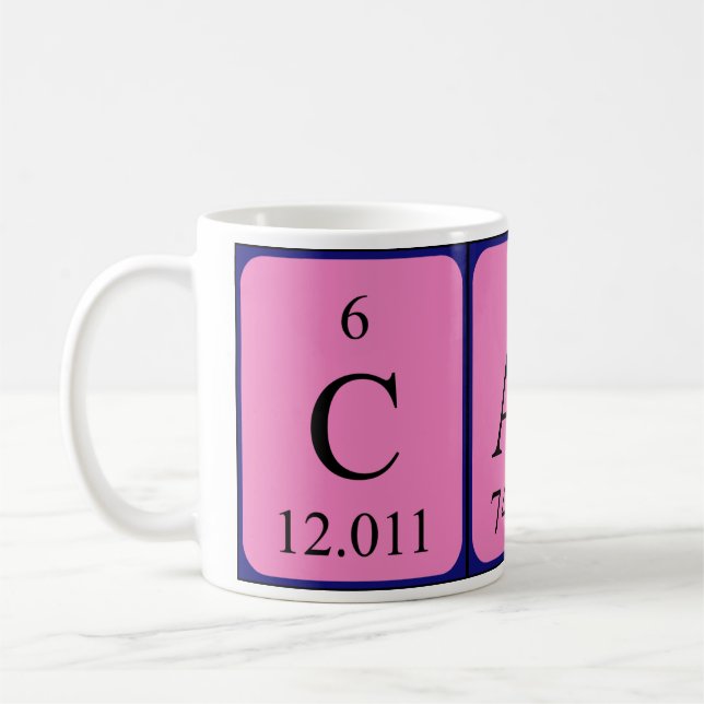 Cassi periodic table name mug (Left)