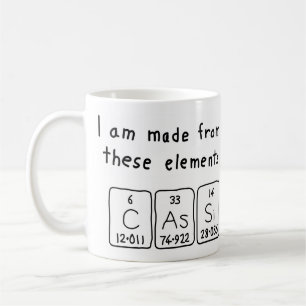 Cassi periodic table name mug