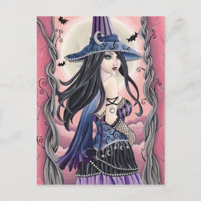Cassia - Witch Postcard (Front)