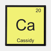 Cassidy Name Chemistry Element Periodic Table