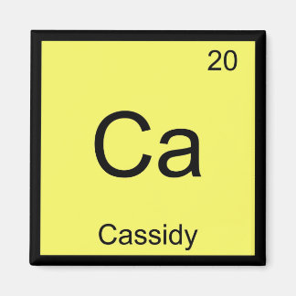 Cassidy Name Chemistry Element Periodic Table Magnet