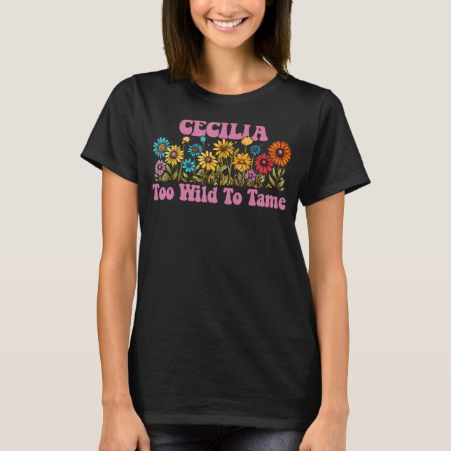 CASSIDY Name Cute Retro Girls Wildflower CASSIDY N T-Shirt (Front)