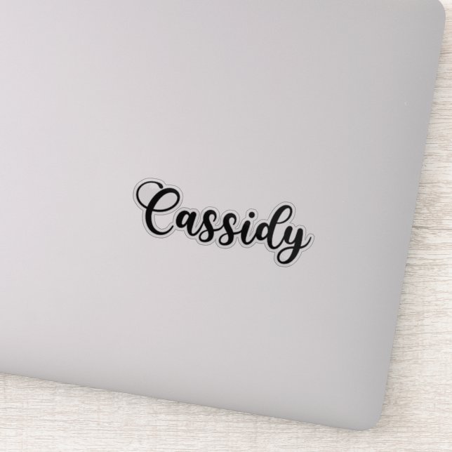 Cassidy Name - Handwritten Calligraphy (Detail)