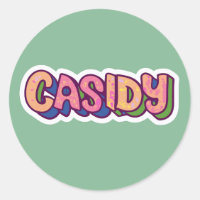 Cassidy Name Stickers