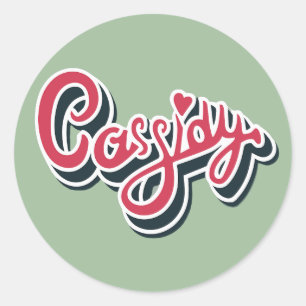 Cassidy Name Stickers