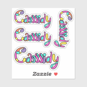 Cassidy Name Stickers