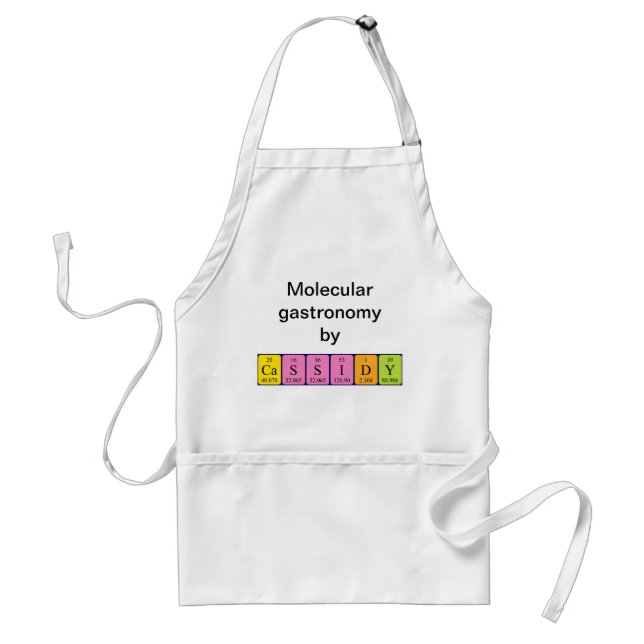 Cassidy periodic table name apron (Front)