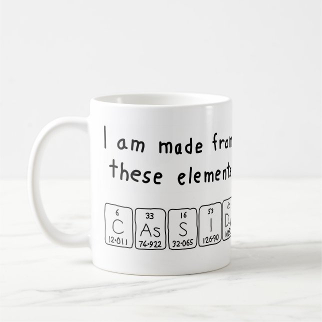 Cassidy periodic table name mug (Left)