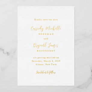 Cassidy Traditional Elegant Wedding Save the Date