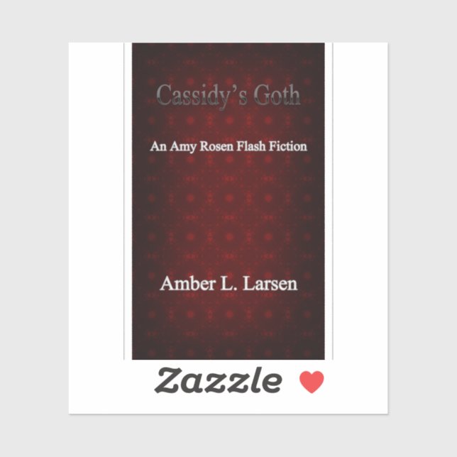 Cassidy's Goth Book Cover Sticker (Sheet)