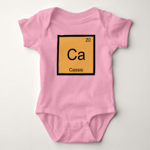 Cassie Name Chemistry Element Periodic Table Baby Bodysuit