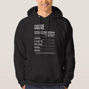 Cassie  Nutritional Facts Serving Size Calories Hoodie