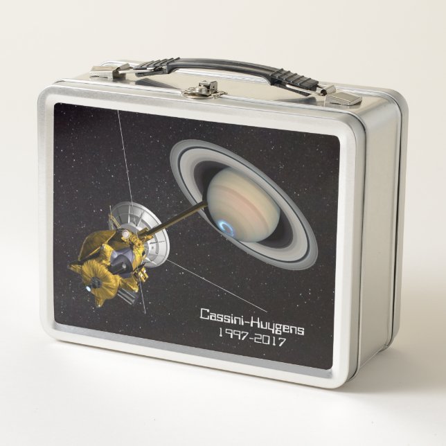 Cassini Huygens at Saturn Metal Lunch Box (Front)