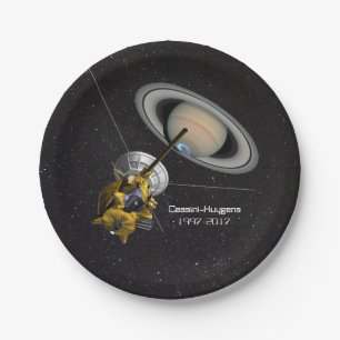 Cassini Huygens Mission to Saturn Paper Plate
