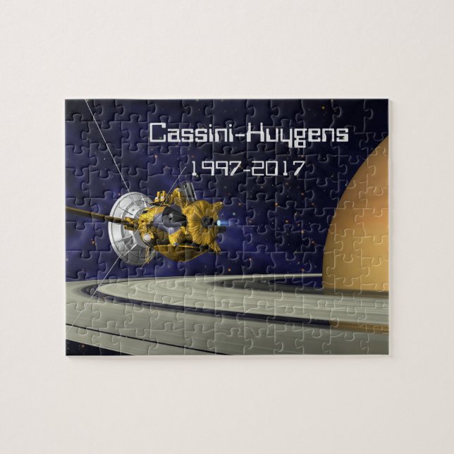 Cassini Huygens Saturn Mission Spacecraft Jigsaw Puzzle (Horizontal)