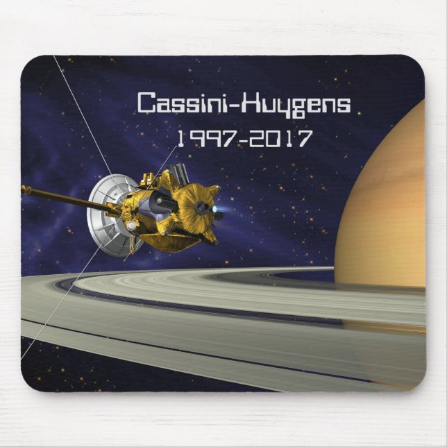 Cassini Huygens Saturn Mission Spacecraft Mouse Mat (Front)