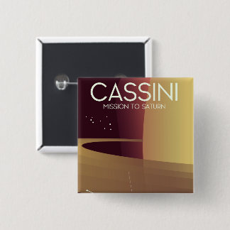 Cassini Mission to Saturn 15 Cm Square Badge
