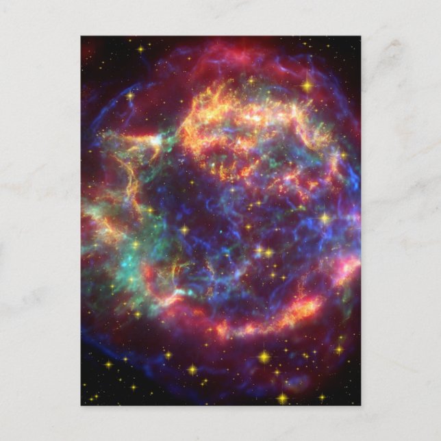 Cassiopeia A: Death Becomes Her Postcard (Front)