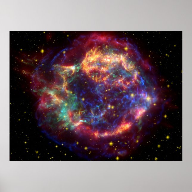 Cassiopeia A supernova Poster (Front)