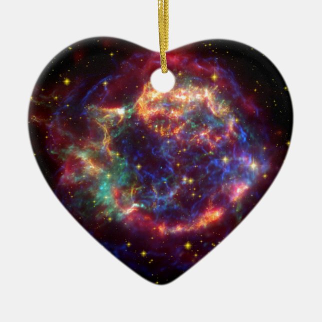 Cassiopeia Constellation Ceramic Tree Decoration (Front)