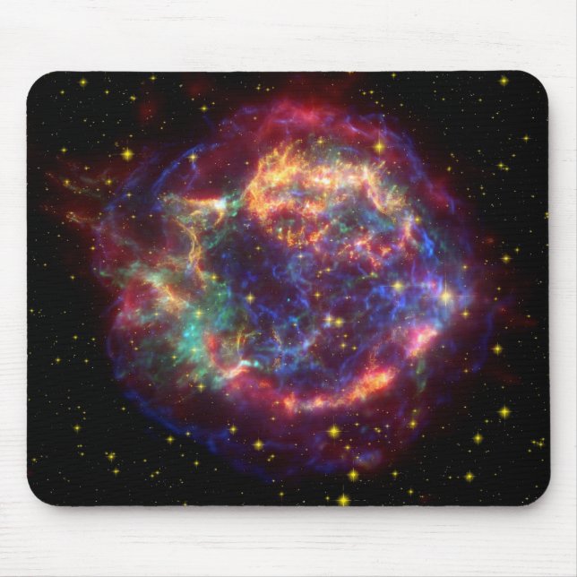 Cassiopeia Galaxy Supernova remnant Mouse Mat (Front)