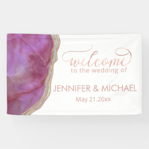 Cassis chic agate romantic elegant banner