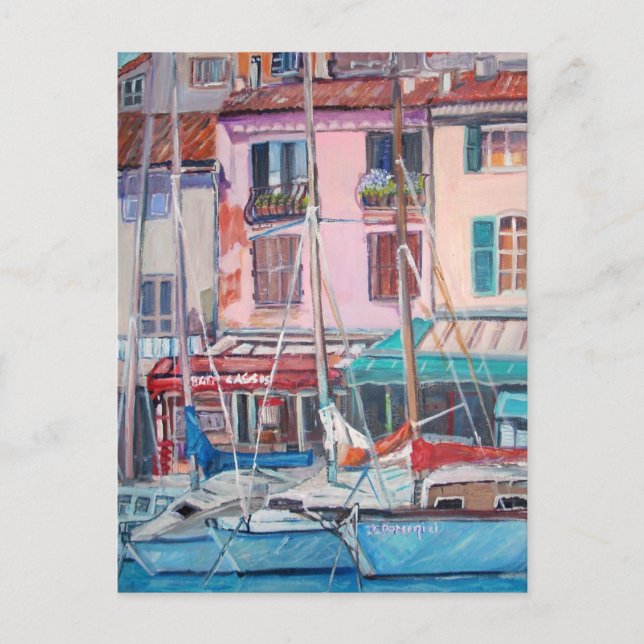 Cassis harbour - Postcard (Front)