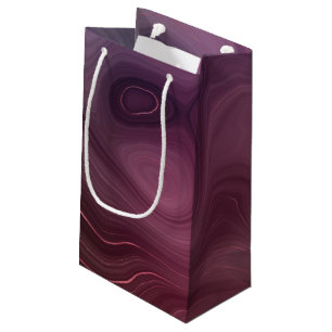 Cassis Strata Moody Pink and Purple Luxe Agate Small Gift Bag