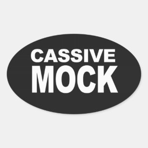 CASSIVE MOCK OVAL STICKER