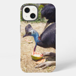 Cassowary Bird Eating Melons, iPhone 13 Case