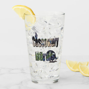 Cassowary Birds And Picture Logo, Glass