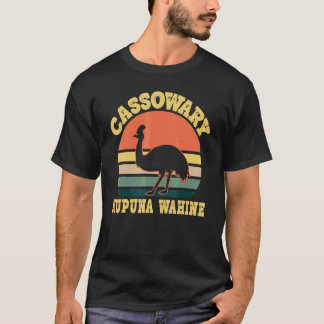 Cassowary Kupuna Wahine Cute Cassowary Hawaiian Gr T-Shirt