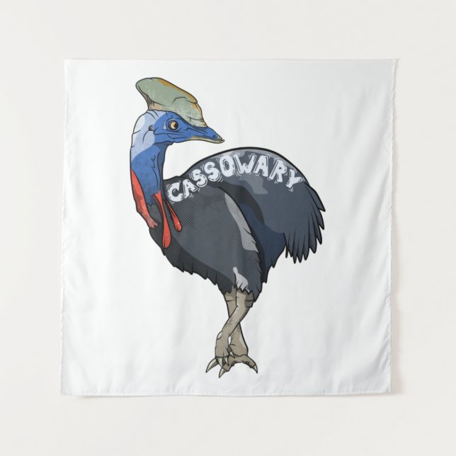 CASSOWARY  TAPESTRY (Front)