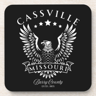 Cassville Barry County Missouri Vintage Eagle Coaster