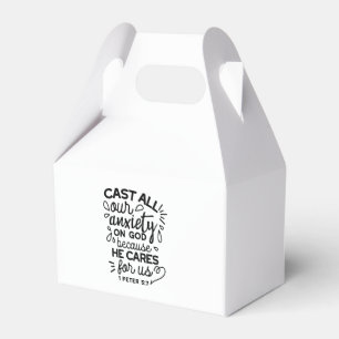 Cast All Your Anxiety – 1 Peter 5:7 Bible Verse Favour Box
