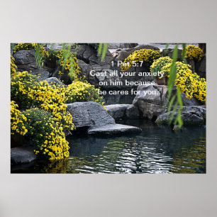 Cast all your anxiety on him poster