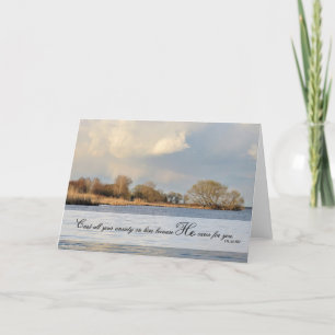Cast all your anxiety on Him - Scripture Card