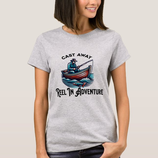 Cast Away, Reel In Adventure T-Shirt (Front)