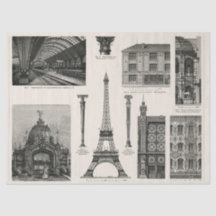 Cast Iron Architecture 1894 Ephemera Decoupage