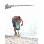 Cast Net Standing Photo Sculpture<br><div class="desc">Cast net</div>