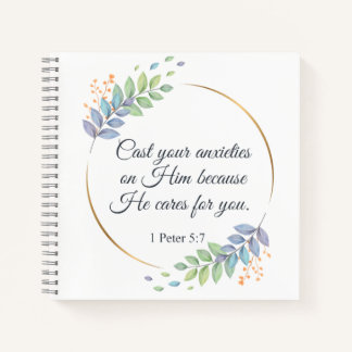 Cast Your Anxieties on Him 1 Peter 5:7 Journal