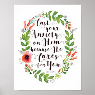 Cast your Anxiety on Him Art Print