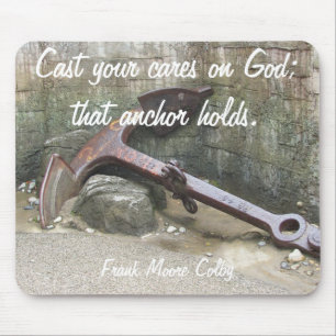 Cast Your Cares on GOD Mouse Mat