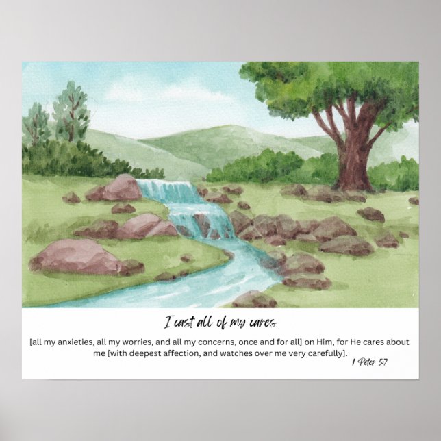 Cast your cares on Him Poster (Front)