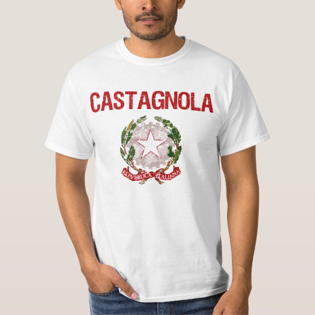 Castagnola Italian Surname T-Shirt (Front)
