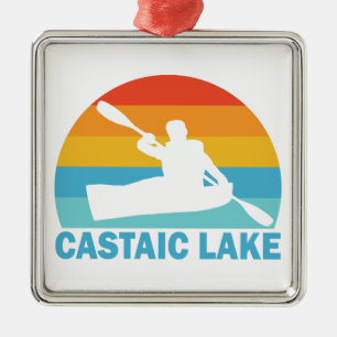 Castaic Lake California Kayak Metal Tree Decoration