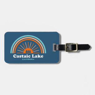 Castaic Lake California Rainbow Luggage Tag